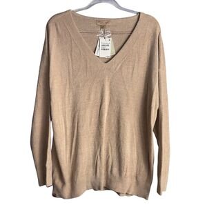 Barefoot Dreams CozyChic‎ Ultra Lite Womens XL V-Neck High Low Pullover Willow